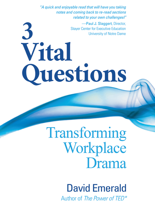 Title details for 3 Vital Questions by David Emerald - Available